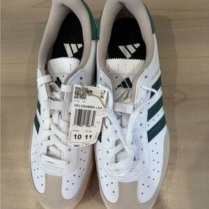 Adidas Velosamba White and Dark Green Shoes